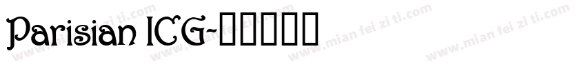 Parisian ICG字体转换
